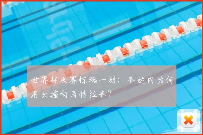 世界杯决赛惊魂一刻：齐达内为何用头撞向马特拉齐？